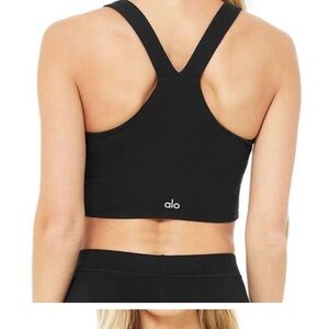 [ALO Yoga] Airbrush Real Bra Tank in Black Large